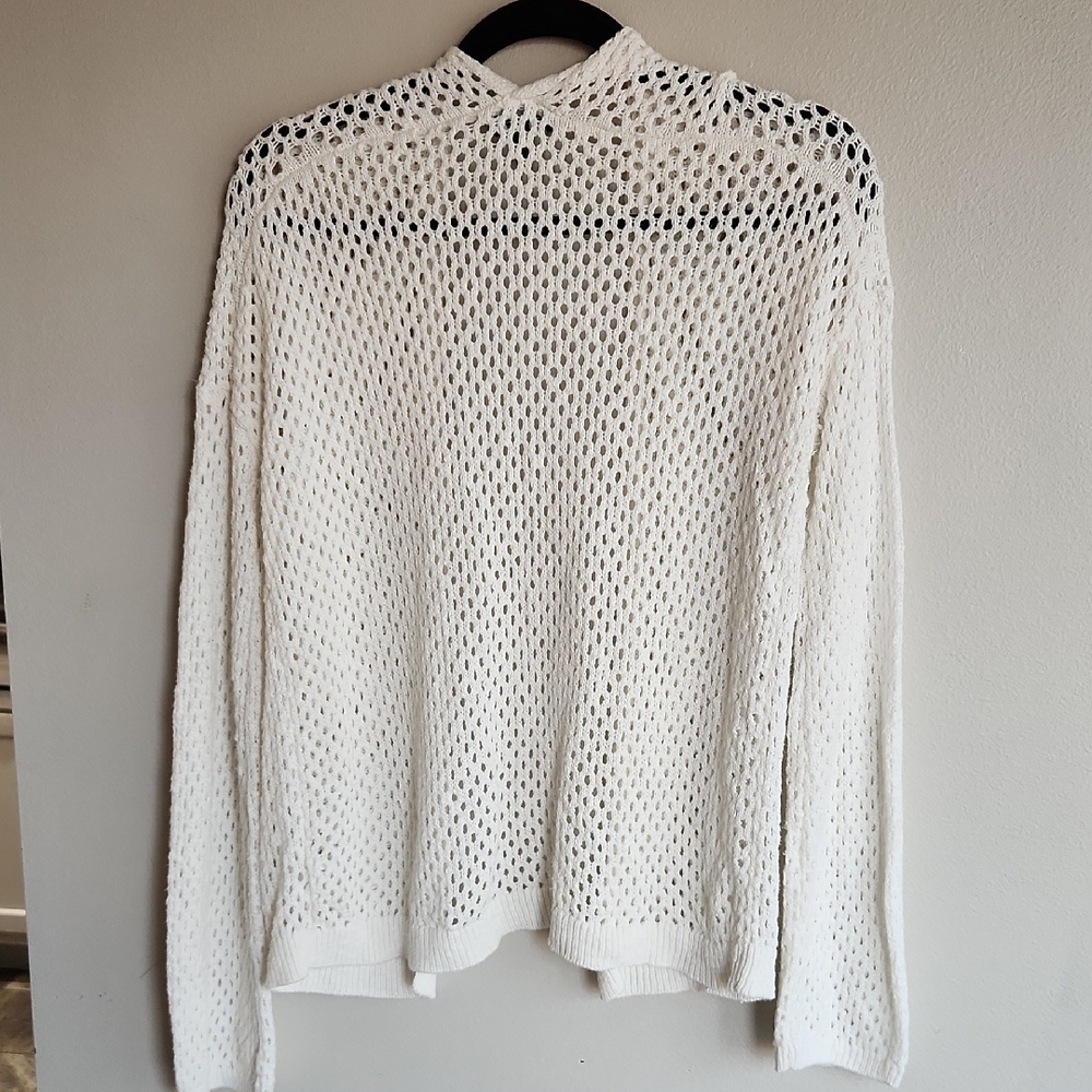 Express Ivory Open-Knit Cardigan - Picture 3 of 3